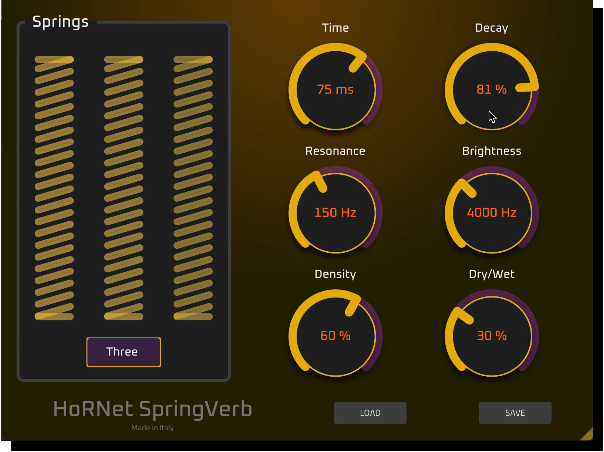 Hornet Plugins SpringVerb